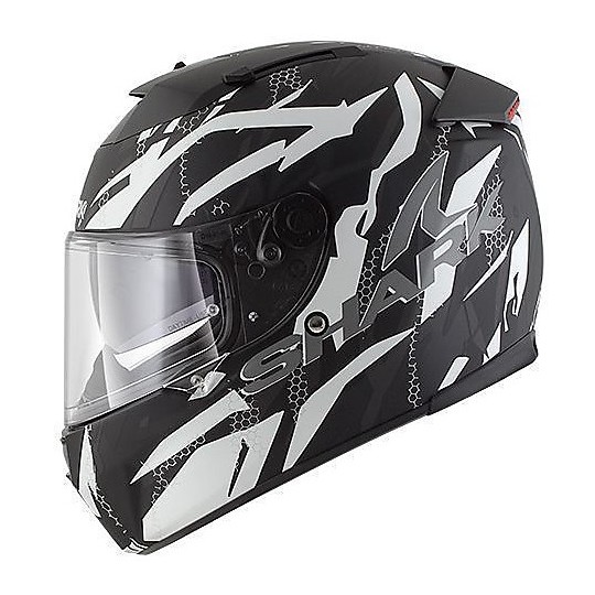 Casque de moto intégral Shark SPEED-R 2 FIGHTA Matt Black Silver Vente ...