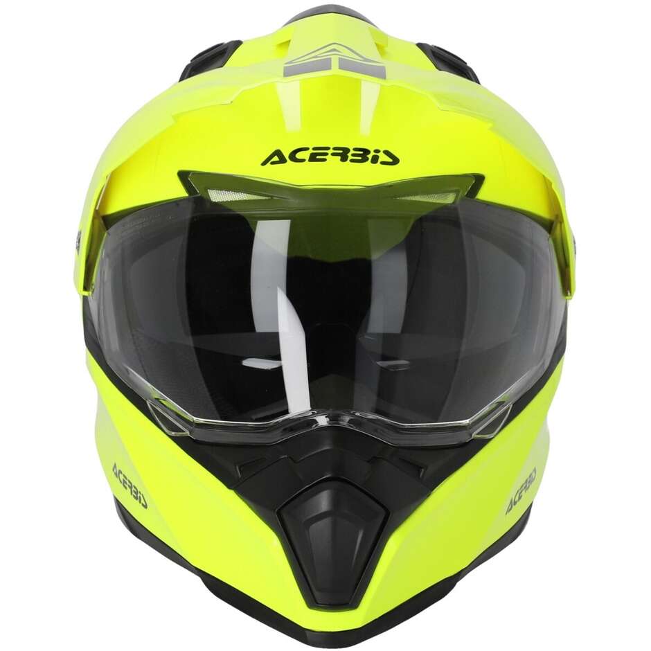Acerbis FLIP FS-606 Yellow Fluo Adventure Integral Motorcycle Helmet