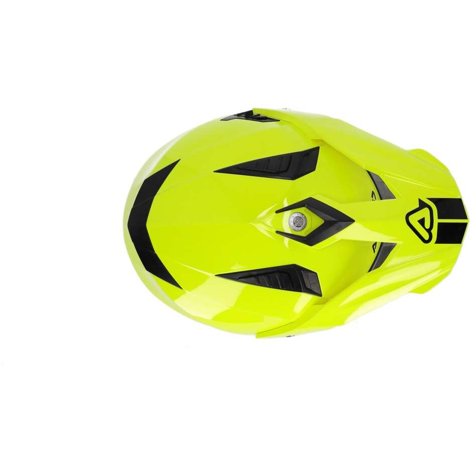 Acerbis FLIP FS-606 Yellow Fluo Adventure Integral Motorcycle Helmet