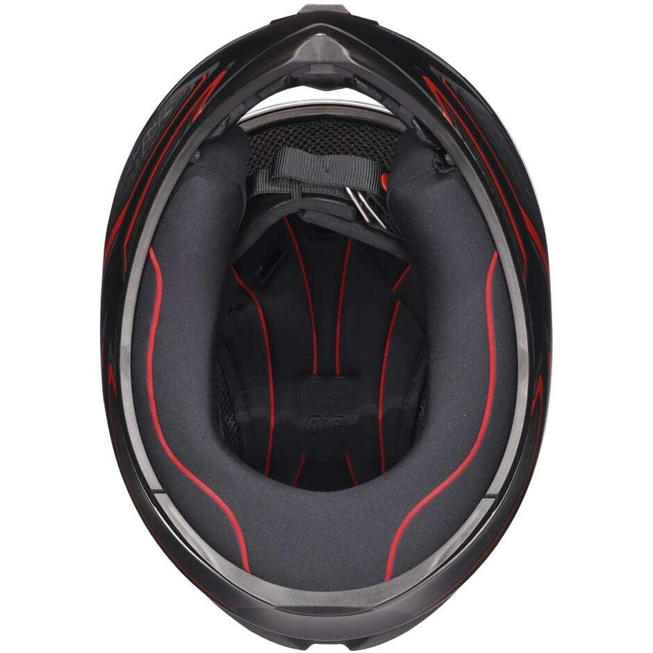 Casque de moto intégral AGV K1 S SLING noir mat rouge