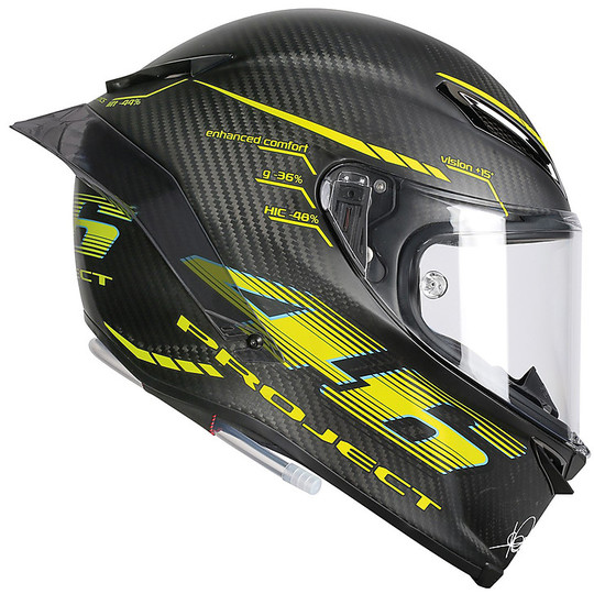 Casque de moto intégral AGV Pista Gp R Project 46 2.0 Carbon Matt