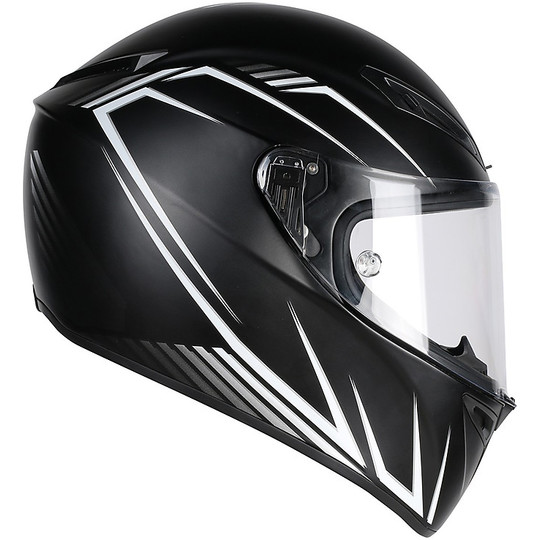 Casque de moto intégral Agv Veloce S Multi Predator noir blanc