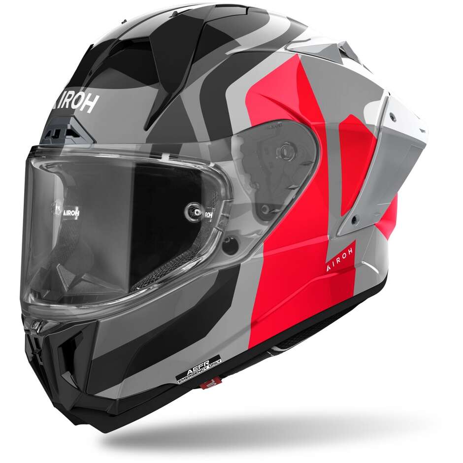 Casque de moto intégral Airoh GP 800 COMPETITION Rouge brillant