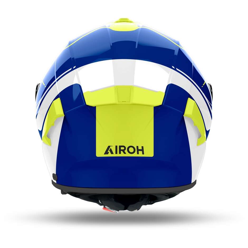 Casque de moto intégral Airoh SPARK 2 CHRONO bleu jaune