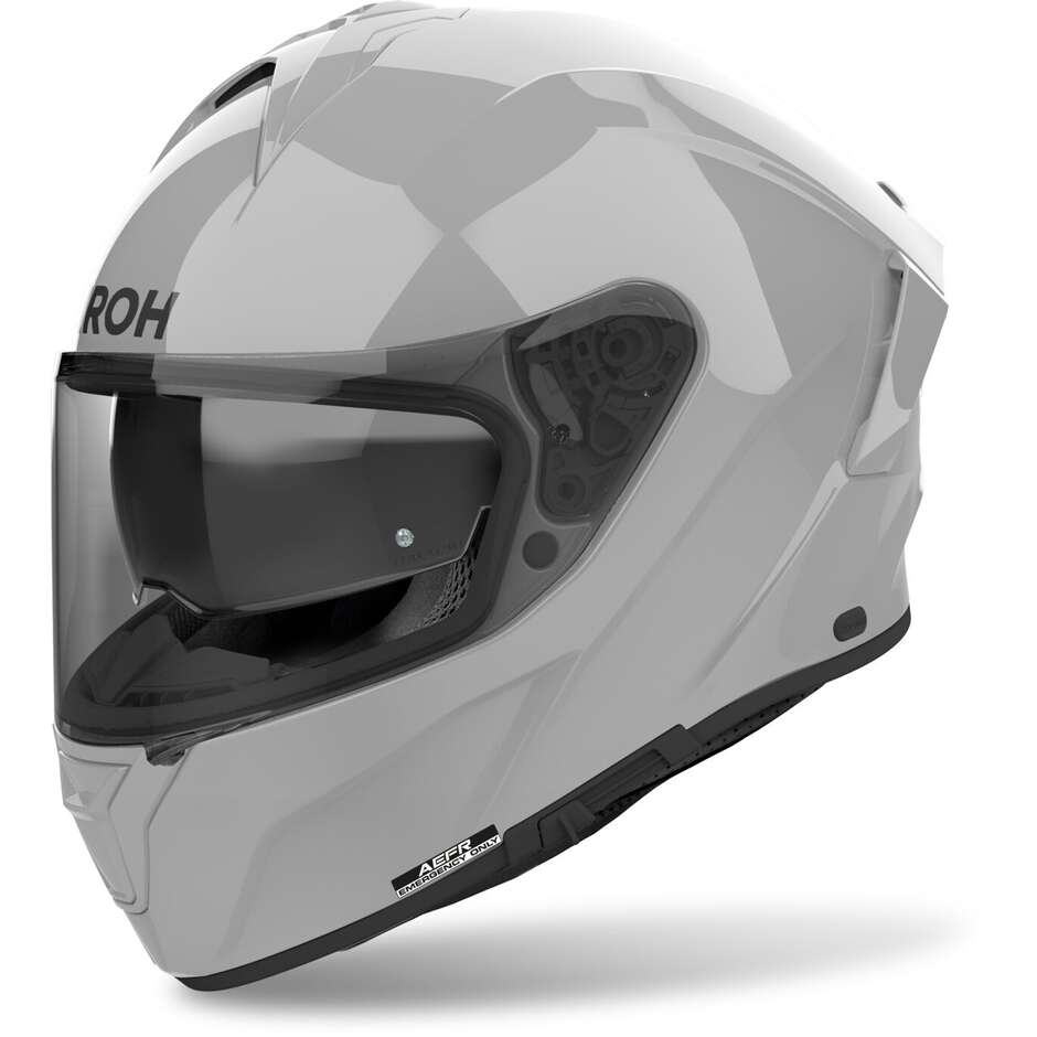Casque de moto intégral Airoh SPARK 2 COLOR gris ciment brillant