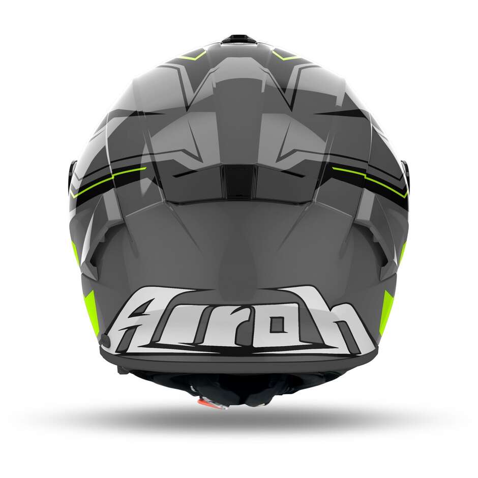 Casque de moto intégral Airoh SPARK 2 DART jaune brillant