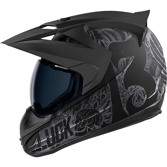 Casque de moto intégral All Road ICON Variant Construct Hard Luck
