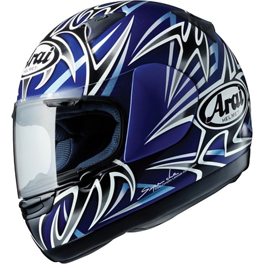 Casque de moto intégral Arai Astro-R bleu blanc