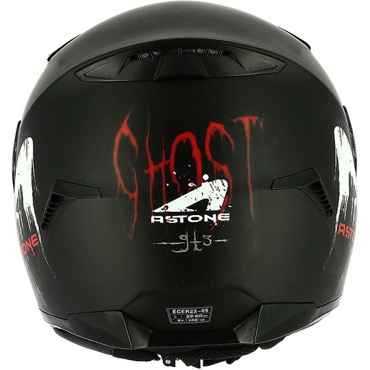 Casque de moto intégral Astone GT3 Ghost Matt Black
