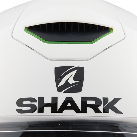 Casque de moto intégral avec Shark Led SKWAL BLANK blanc brillant