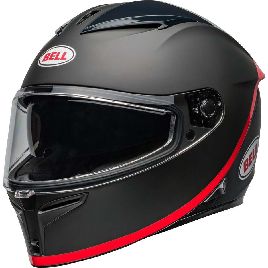 Casque de moto intégral Bell LITHIUM MIPS HARTLUCK noir brillant rouge
