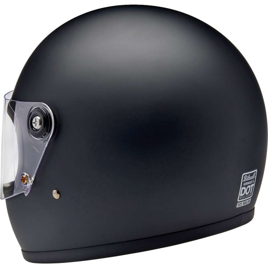 Casque de moto intégral Biltwell Gringo S noir mat