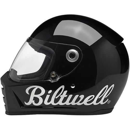 Casque de moto intégral Biltwell Model Lane Splitter Factory Gloss Black