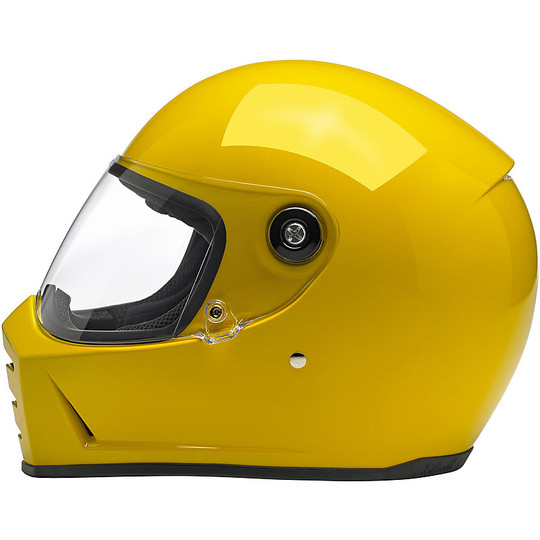 Casque de moto intégral Biltwell modèle Lane Splitter jaune Safe-T