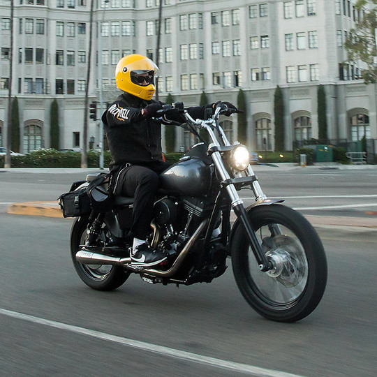 Casque de moto intégral Biltwell modèle Lane Splitter jaune Safe-T