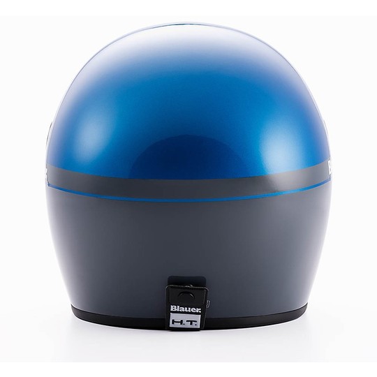 Casque de moto intégral Blauer 80'S Vintage Limited Edition Blue
