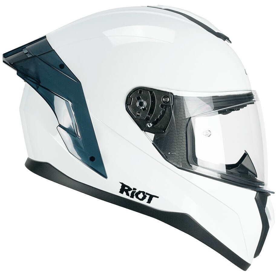 Casque de moto intégral CGM 330A RIOT MONO blanc