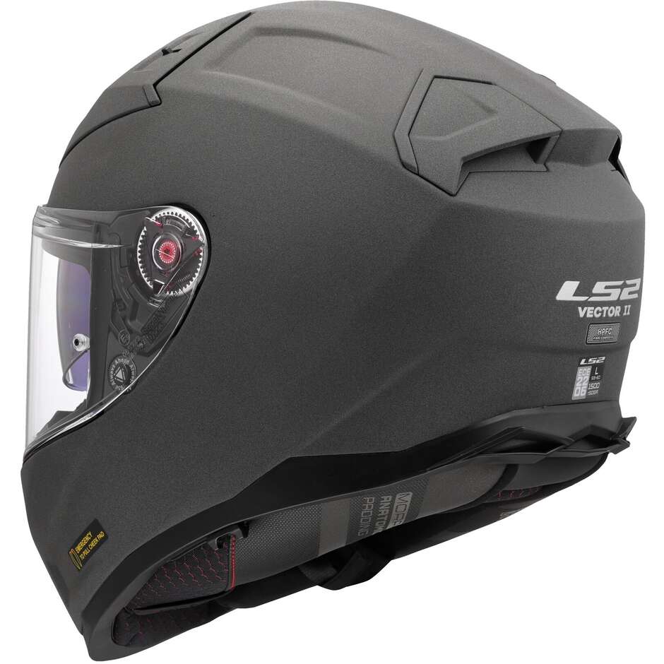 Casque de moto intégral en béton HPFC LS2 FF811 VECTOR II SOLID