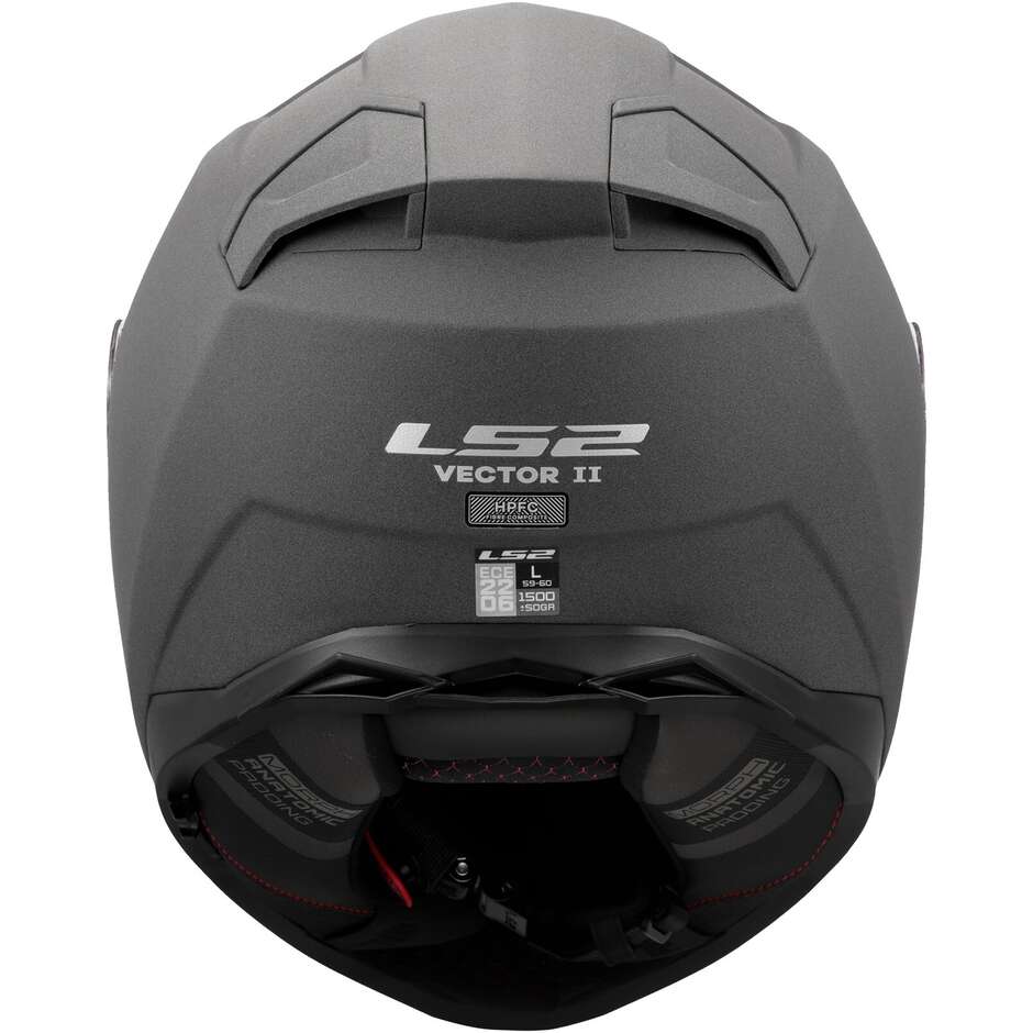 Casque de moto intégral en béton HPFC LS2 FF811 VECTOR II SOLID