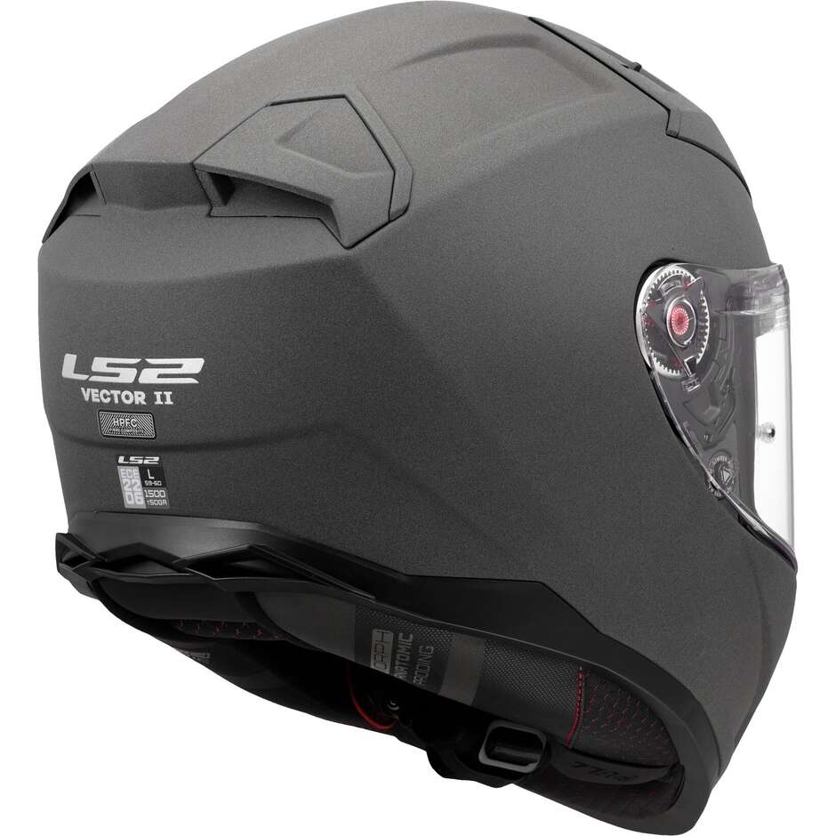 Casque de moto intégral en béton HPFC LS2 FF811 VECTOR II SOLID