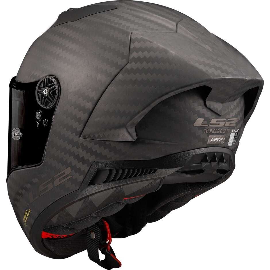 Casque de moto intégral en carbone 9k Ls2 FF805 THUNDER C GP AERO Matt Carbon -06