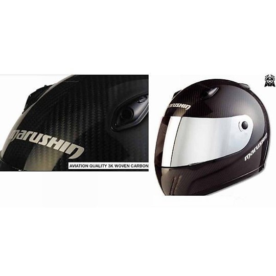 Casque de moto intégral en carbone intégral Marushin RS1 léger DE TOUT