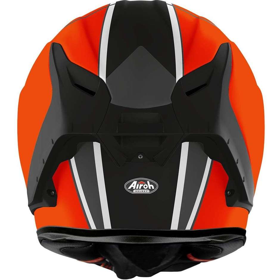 Casque de moto intégral en fibre Airoh GP550 S Skyline orange mat
