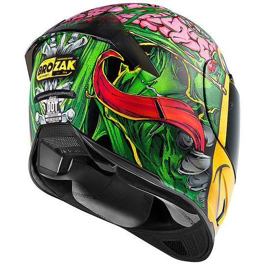 Casque de moto intégral en fibre Icon Airframe Pro Brozak