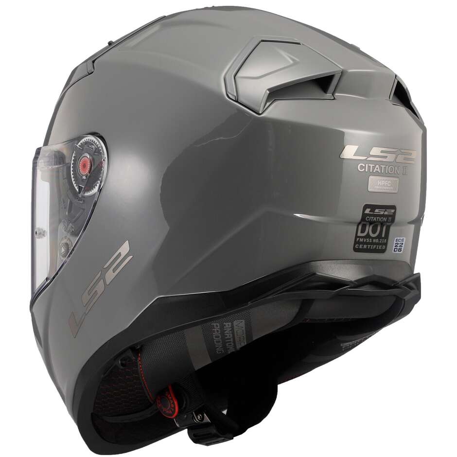 Casque de moto intégral en HPFC Ls2 FF811 VECTOR II Solid Nardo Grey