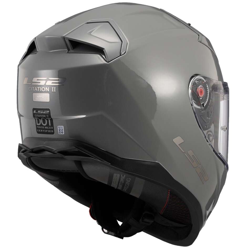 Casque de moto intégral en HPFC Ls2 FF811 VECTOR II Solid Nardo Grey