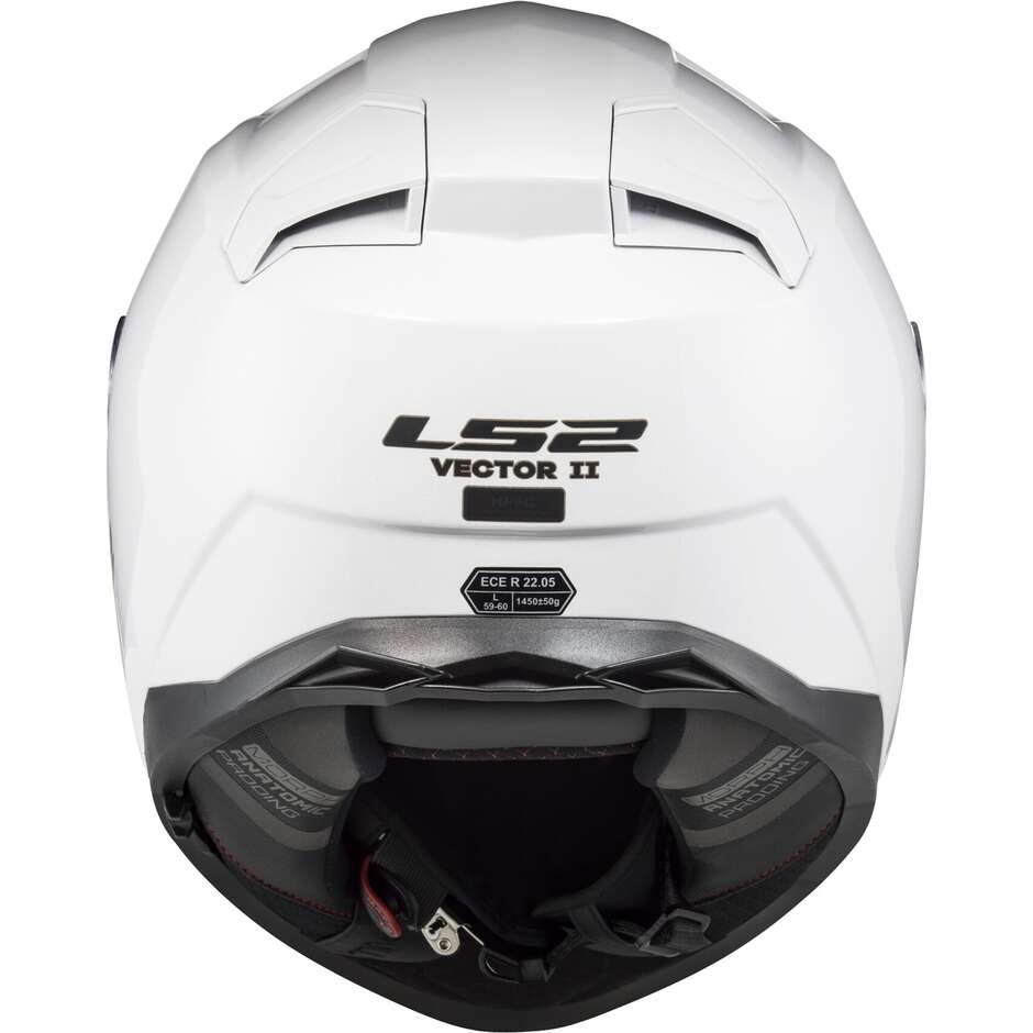 Casque de moto intégral en HPFC Ls2 FF811 VECTOR II Solid White