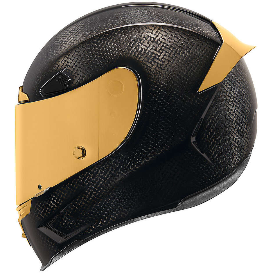 Casque de moto intégral en Icon AIRFRAME PRO Carbon Fiber Gold