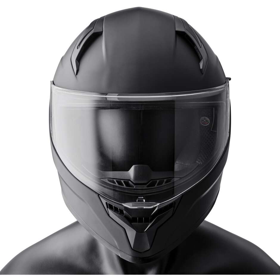 Casque de moto intégral Gms Velox noir brillant