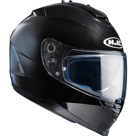 Casque de moto intégral HJC IS17 double visière noir