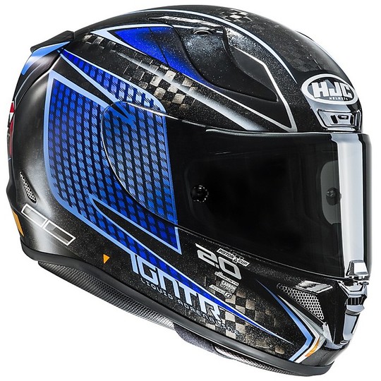 Casque de moto intégral HJC RPHA 11 Carbon Jackson Storm Disney Pixar Blue