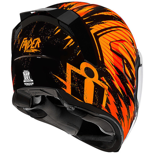 Casque de moto intégral Icon AIRFLITE Fayder Orange