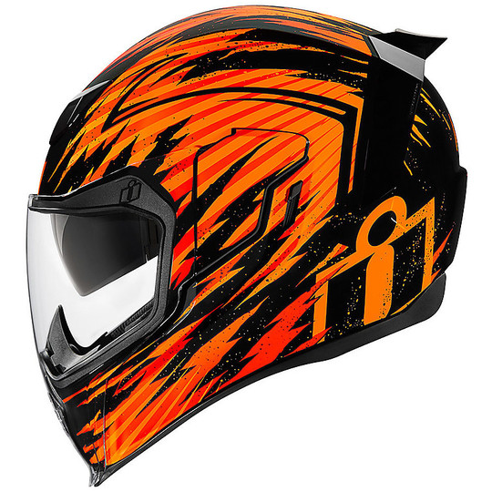 Casque de moto intégral Icon AIRFLITE Fayder Orange