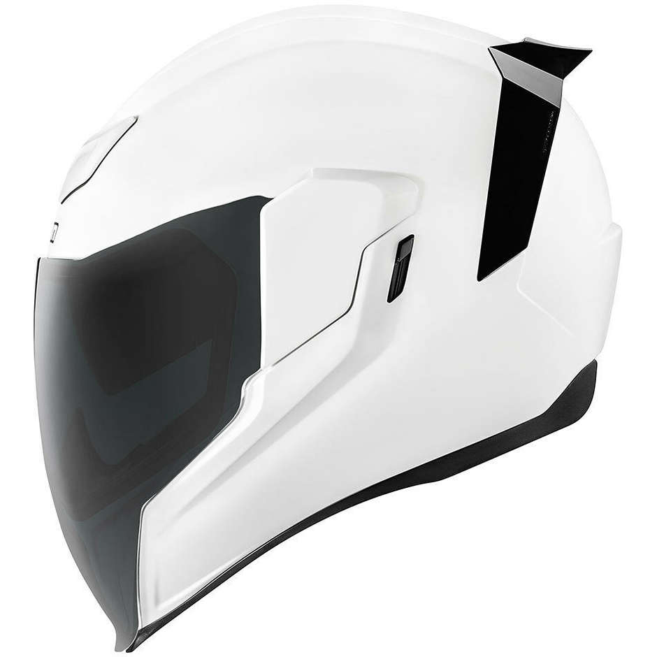 Casque de moto intégral Icon AIRFLITE Solid Glossy White