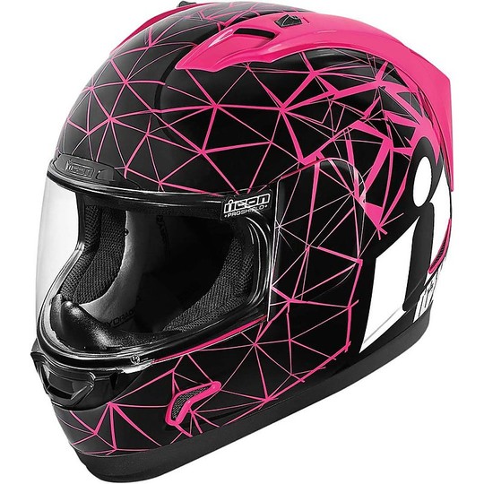 Casque de moto intégral ICON Alliance Crysmatic Pink