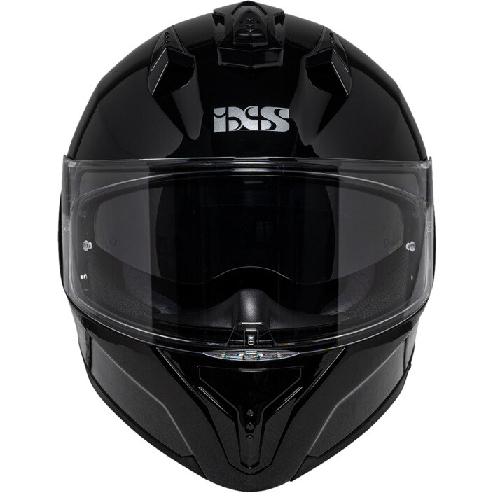 Casque de moto intégral iXS 217 1.0 Noir brillant