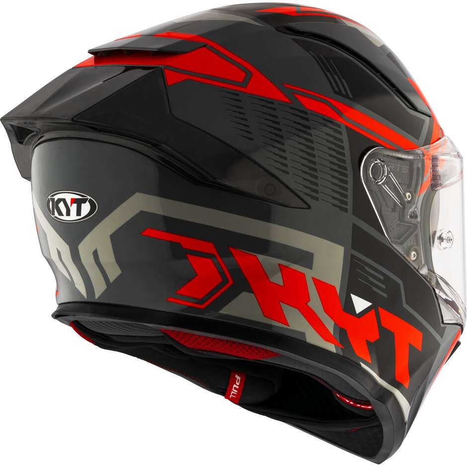 Casque de moto intégral KYT R2R OCTANE rouge