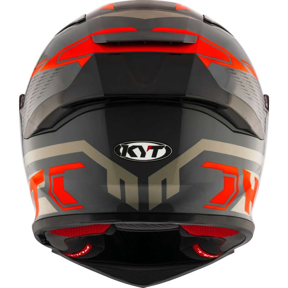Casque de moto intégral KYT R2R OCTANE rouge