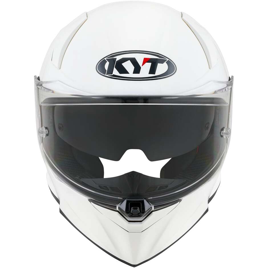 Casque de moto intégral KYT R2R PLAIN blanc