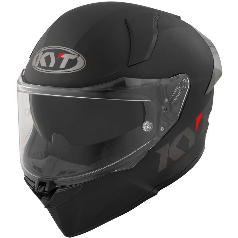 Casque de moto intégral KYT R2R PLAIN noir mat