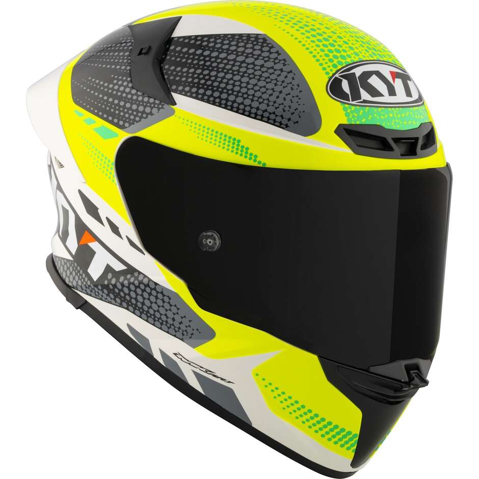Casque de moto intégral Kyt TT-REVO GEAR noir jaune