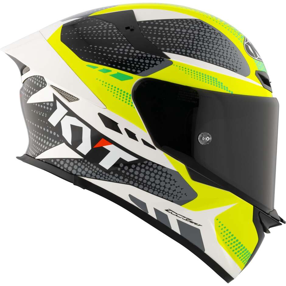 Casque de moto intégral Kyt TT-REVO GEAR noir jaune