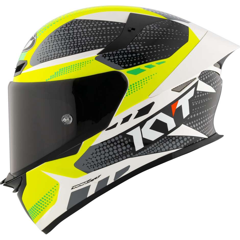 Casque de moto intégral Kyt TT-REVO GEAR noir jaune