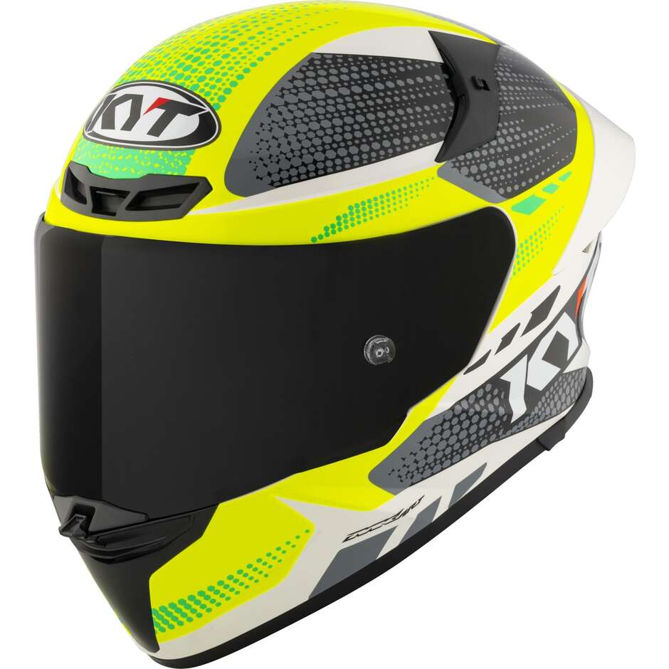 Casque de moto intégral Kyt TT-REVO GEAR noir jaune