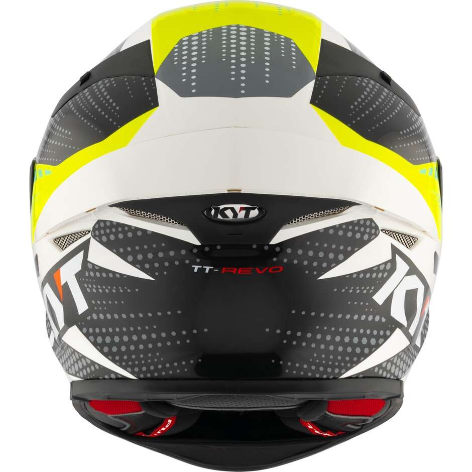 Casque de moto intégral Kyt TT-REVO GEAR noir jaune