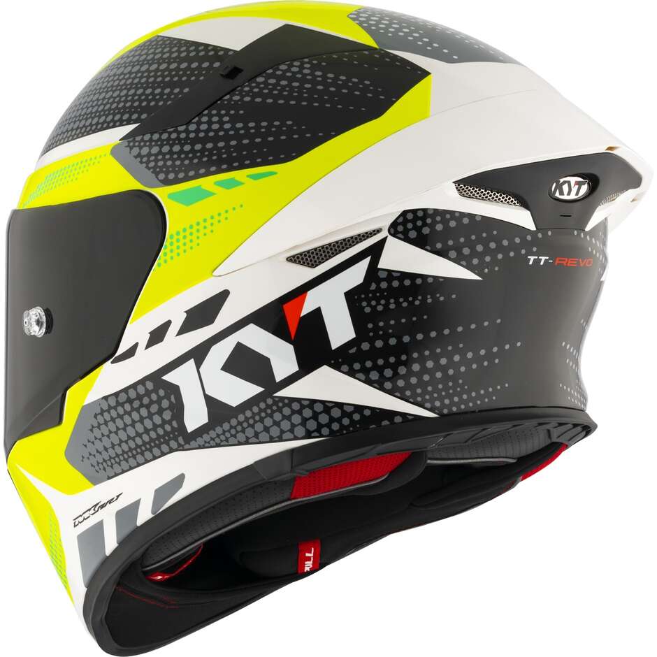 Casque de moto intégral Kyt TT-REVO GEAR noir jaune